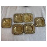 Vintage Brass Plates, Bowls, Ashtrays/Trinket Dish