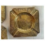Vintage Brass Plates, Bowls, Ashtrays/Trinket Dish