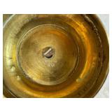 Vintage Brass Incense Burner, Vintage Triangular Brass Ashtray and Vintage Waterpipe