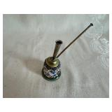 Vintage Brass Incense Burner, Vintage Triangular Brass Ashtray and Vintage Waterpipe