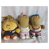 Vintage Plush Toys Including Three Avon Somersault Pals