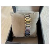 DMQ Diamonique CZ Siler Tone Quartz Watch