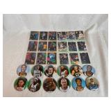 Vintage Timberwolves Trading Cards 90, 92-93, 93-94 and Team Buttons