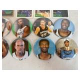 Vintage Timberwolves Trading Cards 90, 92-93, 93-94 and Team Buttons
