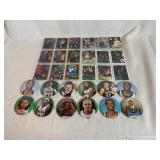 Vintage Timberwolves Trading Cards 90, 92-93, 93-94 and Team Buttons