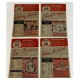 1953 Topps Baseball 4 Card Vintage Lot