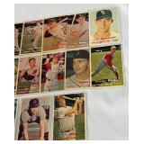 1957 Topps Baseball 16 Card Vintage Lot