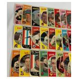 1959 Topps Baseball 31 Card Vintage Lot