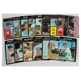 1971 Topps Baseball 16 Card Vintage Lot