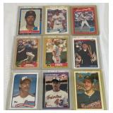 9 Card Star Baseball Rookies Lot - Randy Johnson, Schillinh, Smoltz, Thome, Larkin, Palmeiro, Gonzalez, Alomar