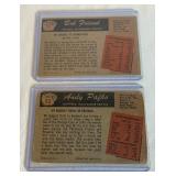 1955 Bowman Color 2 Card Lot - Pafko and Friend - Vintage Baseball Cards