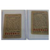 1951 Bowman 2 Card Lot - Castiglione and Chambers - Vintage Baseball Cards