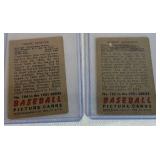 1951 Bowman 2 Card Lot - Sawyer and Dickson - Vintage Baseball Cards
