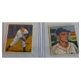 1950 Bowman 2 Card Lot - Hutchinson and Papai - Vintage Baseball Cards