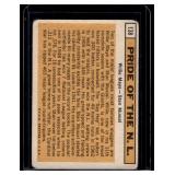 Willie Mays / Stan Musial 1963 Topps Pride of the NL #138 Vintage Baseball Card