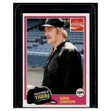 Kirk Gibson RC 1981 Topps Coca-Cola #11 Rookie Vintage Baseball Card