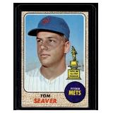 Tom Seaver Rookie Cup 2nd Year 1968 Topps #45 Vintage Baseball Card