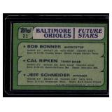 Cal Ripken Jr. RC 1982 Topps Orioles Future Stars #21 Vintage Rookie Baseball Card
