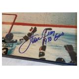 Jim Craig Autographed and Inscribed "1980 Gold" 14x11" Team USA Hockey Photo - Miracle on Ice