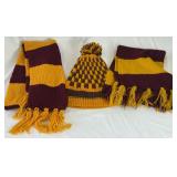 University of Minnesota Themed Winter Hat and 2 Scarves