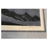 Herb Brooks Signed "Hidden Game - Timberwolf" James Meger Print - Matted and Framed