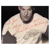 Gordy Howe Signed Hockey Print - Beckett COA