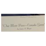 Herb Brooks Signed "One Last Pass - Canada Geese" 1987 Meger Print