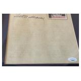 Ted Williams Signed with JSA COA - Quote Piece Framed and Matted w/ Reprint Baseball Card