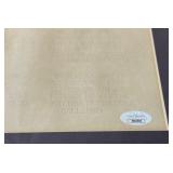 Ted Williams Signed with JSA COA - Quote Piece Framed and Matted w/ Reprint Baseball Card