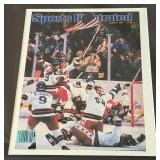 1980 Miracle on Ice Hockey Framed Sports Illustrated Magazine Print