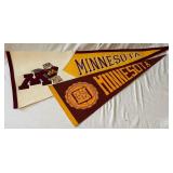 (2) University of Minnesota Gophers Pennants