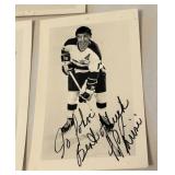 (3) Vintage Minnesota North Stars Signed Team issues Photos - JP Parise, Gump Worsley