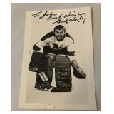 (3) Vintage Minnesota North Stars Signed Team issues Photos - JP Parise, Gump Worsley