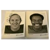 Bob Lurtsema and Oscar Reed Signed Minnesota Vikings Football Photos
