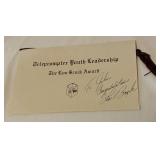 Lou Brock Signed 1981 Lou Brock Award Program