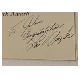 Lou Brock Signed 1981 Lou Brock Award Program