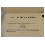 Lou Brock Signed 1981 Lou Brock Award Program