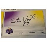 (3) Minnesota Vikings Signed Cards - Voigt, Kleinsasser and Unknown