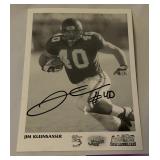 (3) Minnesota Vikings Signed Cards - Voigt, Kleinsasser and Unknown