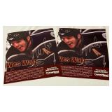 (2) Wes Walz Signed Minnesota Wild Photos