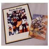 Rocky Bleir Signed Card - Pittsburgh Steelers Football