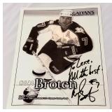 Neal Broten Signed Hockey Photo