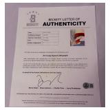 Jim Craig 3x Autographed w/ Beckett LOA 27x35.5" Framed and Matted "America the Beautiful" Miracle on Ice 1980 Team USA Hockey - Includes 2 Signed Limited Edition Cards