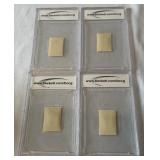 The Beatles 1964 Hallmark Stamp Set ALL GRADED 10 GEM MINT! Rare Premiere Edition  - John, Paul, Ringo, George - RARE!