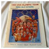 1984 USA Olympic Team vs. NBA All-Stars Official Game Program - Michael Jordan - July 1, 1984 in Minneapolis