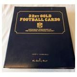 22kt Gold Football Card Set by The Danbury Mint