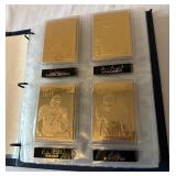 22kt Gold Football Card Set by The Danbury Mint