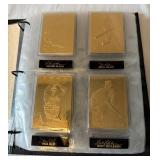 22kt Gold Baseball Card Set by The Danbury Mint