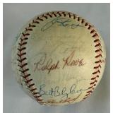 1970 Minnesota Twins Team Signed Baseball - Killebrew, Kaat, Blyleven, Oliva, Worthington, Danny Thomson (tough auto), 26 total autos