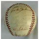 1970 Minnesota Twins Team Signed Baseball - Killebrew, Kaat, Blyleven, Oliva, Worthington, Danny Thomson (tough auto), 26 total autos